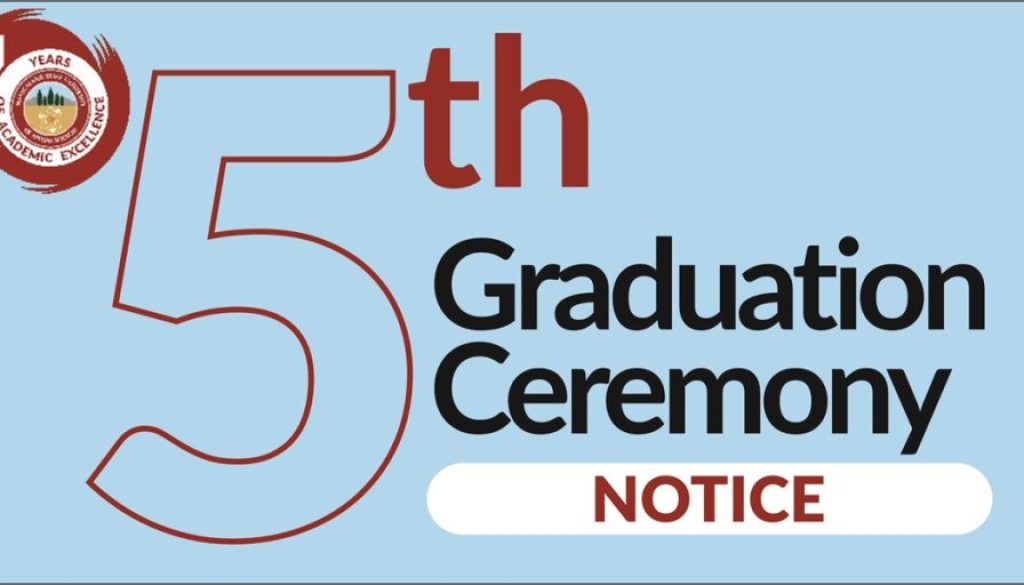 5TH GRADUATION CEREMONY WEBSITE BANNER